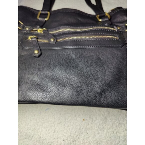 Great American Leather Works Black Pebbled Shoulder/Handbag Zippered Medium NWOT - Picture 10 of 10